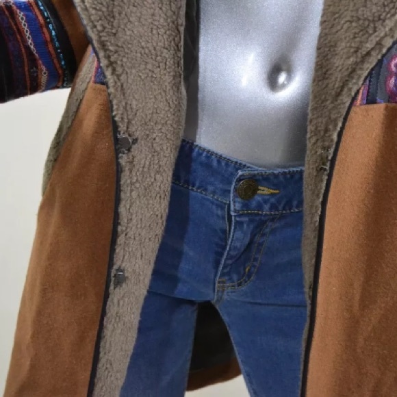 Aporia.As Long Bohemian Style Coat Jacket Small… - Picture 10 of 14